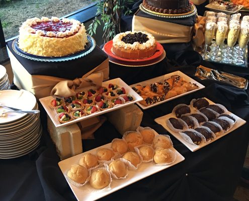 A table with delecious food